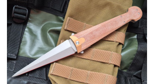 Складной нож Daggerr Cinquedea beadblast сталь VG-10, рукоять Micarta