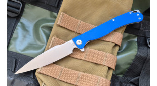 Складной нож Daggerr Condor satin сталь 154CM, рукоять Blue G10/SW steel