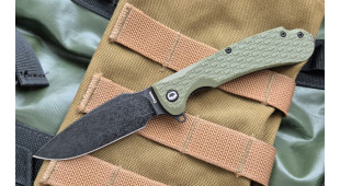 Складной нож Daggerr Fielder blackwash сталь 8Cr14MoV, рукоять Olive FRN