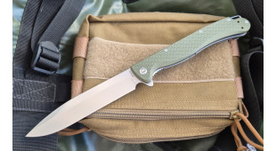 Складной нож Daggerr Finka DL stonewash сталь 8Cr14MoV, рукоять Olive FRN