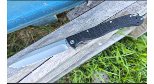 Складной нож Daggerr Finka DL stonewash сталь 8Cr14MoV, рукоять Black FRN