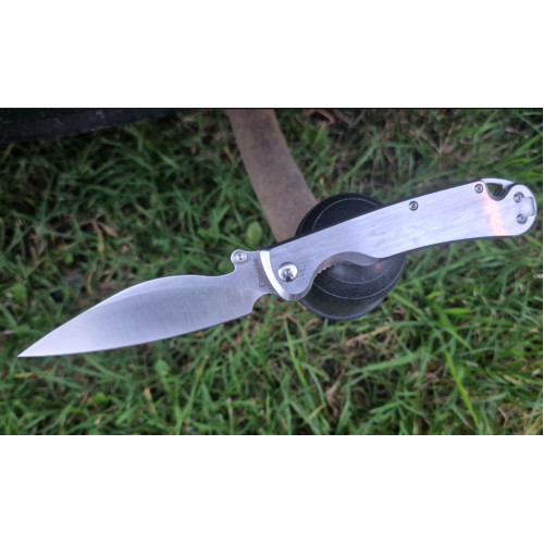 Нож Pelican frame lock satin рукоять Stainless steel