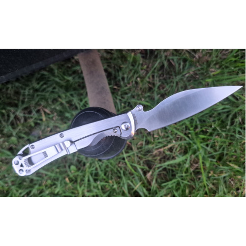 Нож Pelican frame lock satin рукоять Stainless steel
