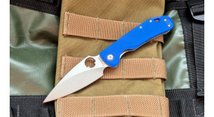 Складной нож Daggerr Sting Mini stonewash сталь D2, рукоять Blue G10
