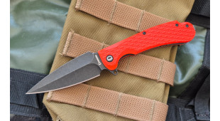 Складной нож Daggerr Urban 2 blackwash сталь 8Cr14MoV, рукоять Orange FRN