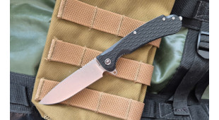 Складной нож Daggerr Wocket stonewash сталь 8Cr14MoV, рукоять Black FRN