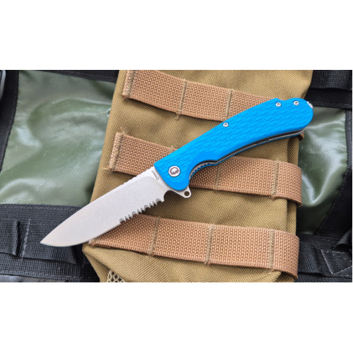Daggerr Wocket serrated stonewash Blue