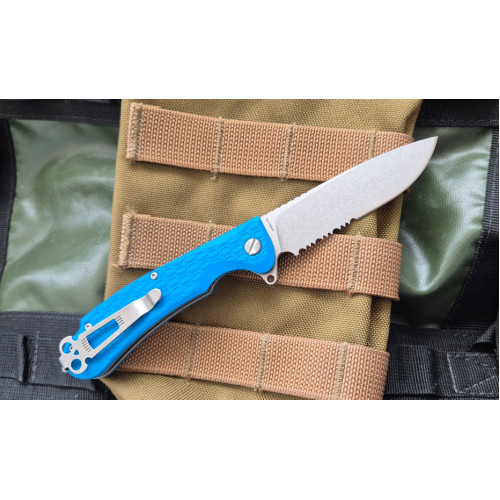 Daggerr Wocket serrated stonewash Blue