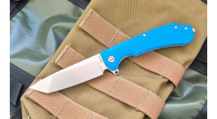 Складной нож Daggerr Yakuza DL stonewash сталь 8Cr14MoV, рукоять Blue FRN