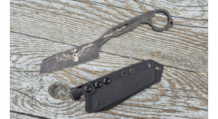 Скелетный нож Mr.Blade Abuser LE Ghost blackwash сталь AUS-8