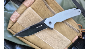 Складной нож Mr.Blade Hellcat Mini blackwash сталь VG-10, рукоять Grey G10
