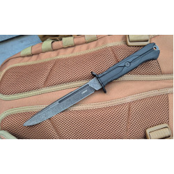 Тактический нож Mr.Blade Leshiy blackwash сталь AUS-8, рукоять Black Elastron
