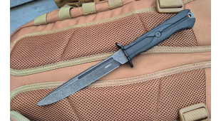Тактический нож Mr.Blade Leshiy blackwash сталь AUS-8, рукоять Black Elastron