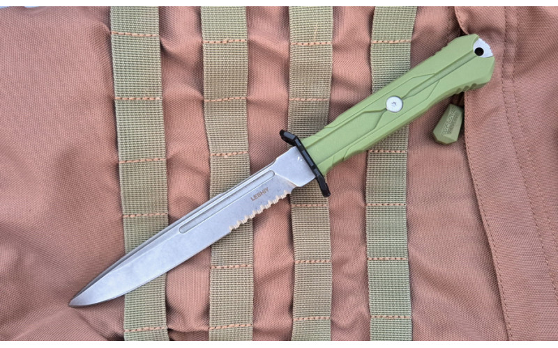 Mr.Blade Leshiy serrated stonewash Green