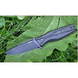 Складной нож N.C. Custom X-line blackwash сталь VG-10, рукоять Black G10