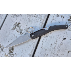 Складной нож Перемен Сайгак stonewash 8Cr14MoV, рукоять Black FRN