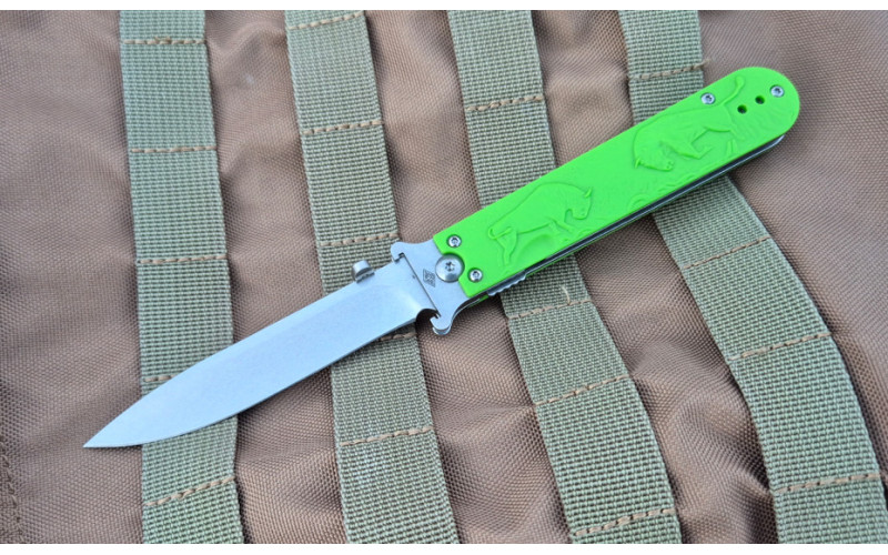 Нож Перемен Зубры stonewash Green