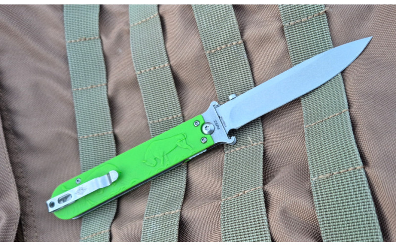 Нож Перемен Зубры stonewash Green