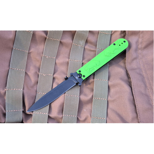 Нож Перемен Зубры blackwash Green