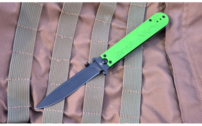 Нож Перемен Зубры blackwash Green