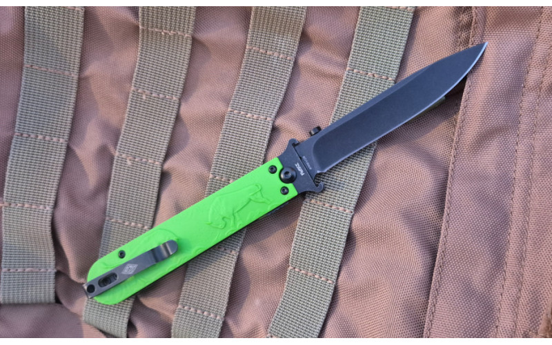 Нож Перемен Зубры blackwash Green